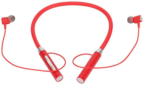 Neckband Bluetooth Headphones, Wireless Earbuds, IPX5 Water proof Magnetic Earphone, 8Hrs Long Playtime, for Home, Traveling, Outdoor, Business Trips (Red)