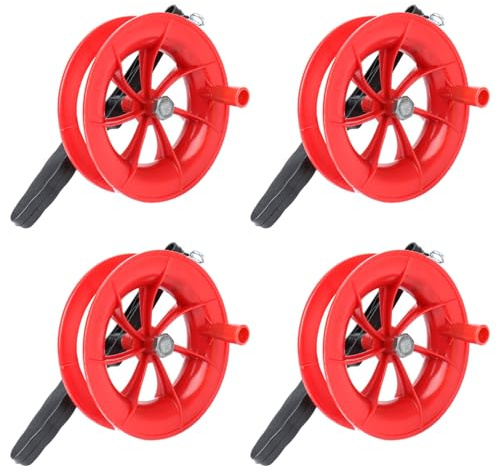 Drachenschnur,YouXiaor 4PCS Drachenschnur Seilwinde Seilrolle mit 100m Flying Kite Schnur mit Wickelbrett Fliegen Drachenwerkzeug für Kinder Erwachsene DIY Drachen in Kindergärten Schulen Draussen