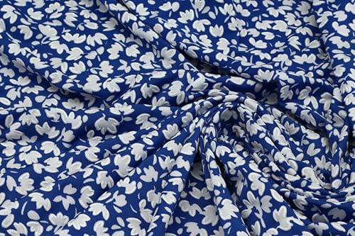 Elegant metervara tyg, blåvit 300 x 140 cm: Perfekt för dekoration, kläder, hemtextilier, DIY, lapptäcke, hantverk, kreativa projekt, kläder, bordslöpare, dekorativt tyg och barnmaterial.