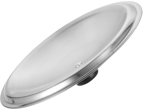 Stainless Steel Pot Lid with Lid Handle for Soup Pots and Cylinders | Silver Finish, Assorted Topper Bead Style, Lightweight and Stain Resistant, Comfortable Hand Feel Random Style
