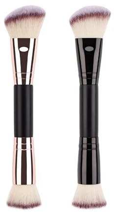 Pennello Correttore | Spazzola Per Il Trucco Dei Capelli A Doppia Punta | Travel Foundation Cream Contouring Brush Per Liquido, Polvere, Il pennello non appesantisce la tua routine di trucco