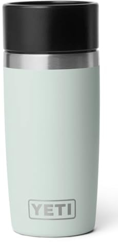 YETI Rambler 12 oz (355 ml) Coffee Travel Bottle with 100% Leakproof Hotshot Commuter Cap, Vacuum Insulated Stainless Steel Tea & Coffee Cup Travel Mug, Ridgeline