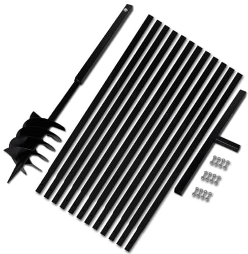 Générique Bêche et tarière Manuelle 180 mm avec Rallonge 13 m Acier,Quincaillerie,Outils,Perceuses,Tarières,20.9 KG,270533