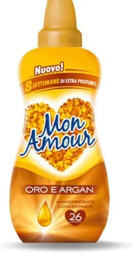 3 X Mon Amour Ammorbidente Oro e Argan Ammorbidente Concentrato 650 ML