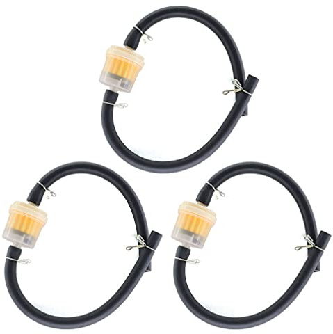 AISEN 3x Kraftstofffilter Benzinfilter mit Schlauch für 49ccm Crossbike Pocketbike Dirtbike Dirt Bike 47cc 49cc Quad ATV Benzintank