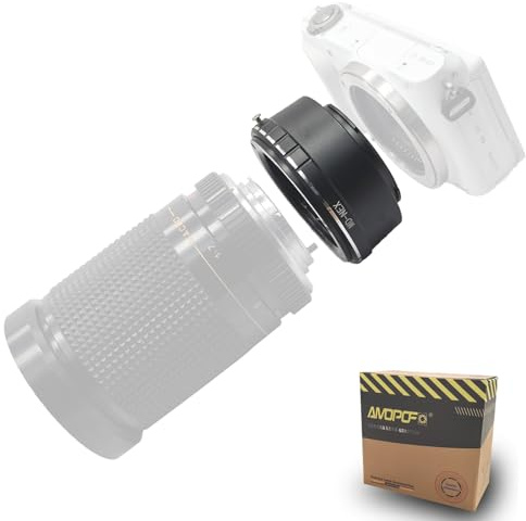 MD-NEX objektivadapter adapterring, för Minolta MD MC-objektiv kompatibel med E-Mount kamera, NEX-3, NEX-C3, NEX-F3, NEX-3N, NEX-5, NEX-5N,a3000, a3500, a500 a6500,a7a7R; MD-NEX linsadapter