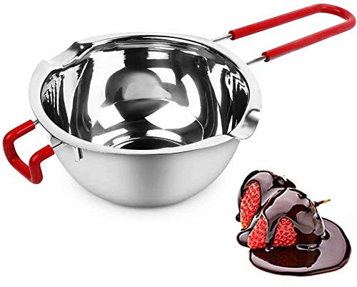 Bol pour Bain Marie Chaudron en Acier Inoxydable Bain Marie en Acier Inoxydable Casserole Pot de Fusionbol de Fusion Avec Poignée Casserole de Bain-Marie Bol pour Le Chocolat La Cire Le Beurre Etc