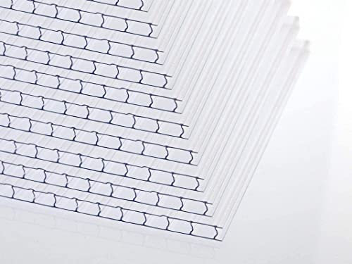Löffert® Ersatzplatten Gewächshaus | 1500g/m² Polycarbonat | Stegplatten | 4mm - 6mm - 8mm - 10mm | alle Standardgrößen & Zuschnitt auf Wunschmaß (8mm | 1 Stück | 1500 x 700mm | Wunschmaß eintippen)