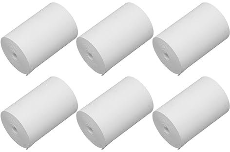 Thermodruckrollen, Dickes Material Glätten, 10 Stück 80 Mm-80 Mm Thermopapierrollen, Leuchtendes Weiß, Hohe Präzision für Büro (Kleiner Rohrkern)