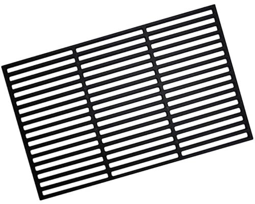 Daromigo 42 * 28 cm Grillrost Gusseisen, Emailliert Gussrost, Rechteck Gussrost Emailliert Grillgitter Grill, Zubehör für BBQ, Gasgrill, Holzkohlegrill und vieles, für Gasgrill, Holzkohlegrill