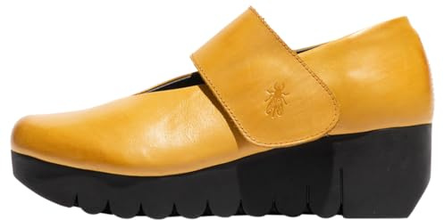 Fly London Womens Vari188fly Mary Jane Flat, Mustard, 7 UK