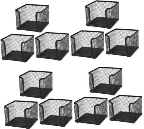NUOBESTY 12stücke Teiliges -mesh Zettelboxen Für Schreibtisch Praktischer Organizer Für Notizen Und Stifte Stilvolles Büro-zubehör