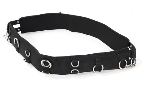 Pyhodi Longiergurt für Pferde, Pferde-Trainingsgurt, Professionelles Leder mit Verstellbarem Design, Trainingsgurt, Sicherheits-Longiergurt für Pferde, Reitsportbedarf (1,2 x 2,6 x 6,5