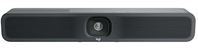 Logitech MeetUp 2 All-in-One USB Conference Room Camera, Compact Video Bar with Built-in AI Features, Works with Microsoft Teams, Zoom Rooms, Google Meet, and More,Color-Graphite.