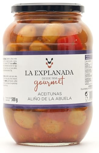 L'ESPANATA GOURMET | Olive Verdi Coniglio della nonna 835 g. Formato barattolo [Confezione da 3 Pezzi] - Olive Cacciorla- Peso netto strizzato totale 1500 g