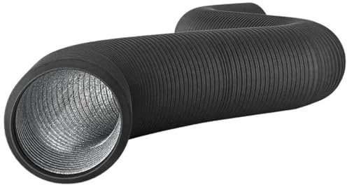 Tubo Flexible Conducto de ventilación de secadora de aluminio flexible Conducto de ventilación de secadora de 3 capas de alta resistencia Tubo de PVC Para Campana Extractora, ClimatizacióN(150mm x 3.0