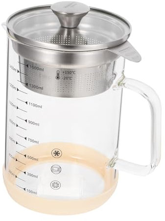 WEKADRIN Filter Tea Pot Tea Container Household Juice Container Fine Mesh Strainer
