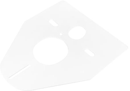 HOMSFOU WC-Schallschutz-Pad, Wandtank, WC, Schallschutz-Pads, Wandtank, Toilette, schalldichte Matte, Toilettenteile, geräuschdämpfende Paneele, Wohnung, Geräuschblocker, WC-Stoßstange, Weiß