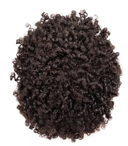 Parrucche da uomo Parrucchino afro 0,06-0,08 mm pelle sottile base PU posticci for uomini neri 8x10 tutti base PU 15 mm parrucche maschili ricci unità di sistema di capelli umani naturali Parrucca si