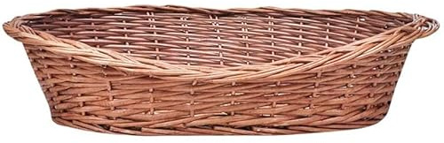 Eleganz Hundekorb aus Weide Natur 69 cm - Natürlicher Hundekorb für Hunde Aller Größen, langlebig & atmungsaktiv - Perfekt für Wohnung, Haus & Garten