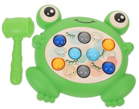 FRCOLOR Maulwurfspielzeug Frosch-tischspiel Wackamole-Spiel Junge Mädchen-schlagspielzeug Mit Hämmern Entwicklungsspielzeug Für Kleinkinder Schlagspiel-Spielzeug Lernhammerspielzeug
