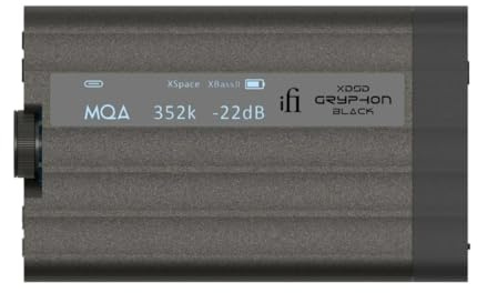 iFi xDSD Gryphon Black Edition Portable Balanced DAC/Amp | 4.4mm & 3.5mm Outputs, Bluetooth 5.1, USB-C & S/PDIF, Hi-Res Audio, Full MQA, DSD512