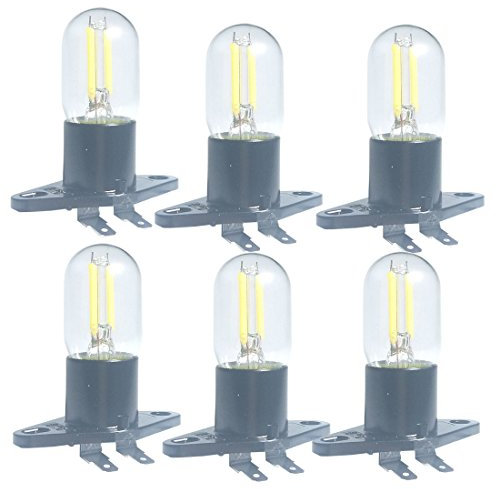 QLEE Bombilla LED De Filamento De 1.5W Z187 Para Microondas 240V 20W Equivalente A LáMparas Incandescentes Para FrigoríFico Microondas Horno Gama EléCtrica Indicador De Campana