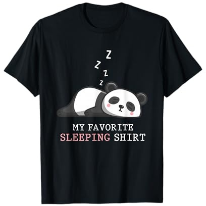 Chemise De Nuit Pyjama Sieste Animal Endormi Dormir Panda T-Shirt