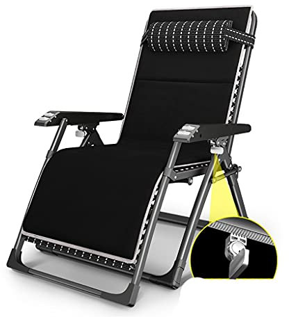 DUNAKE Liegestuhl Klappbar,Klappbarer Strandstuhl liegestühle,ergonomisch Sonnenliege Deck Chair,Zero Gravity Recliner Chairs,Garten Balkon Strand Terrasse klappliegestuhl (Color : Style-3)