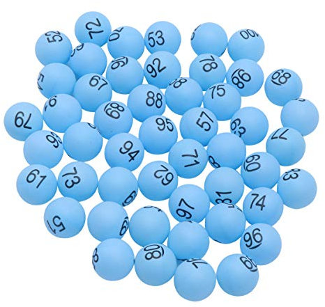 ifundom 100 STK Nummerierte Pong-Bälle tischtennisplatten Tischtennis bälle Slice Bingo-Käfig-Spielbälle kleine runde Kugel Bier Tischtennisbälle Haupt Mini-Kugel Kleiner Ball Gebläse Kind