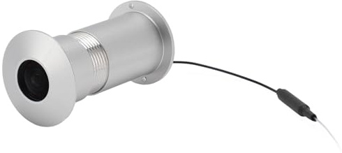 De Visualisation De Porte, Caméra à Vision Nocturne 1080p Wifi Infrarouge Pour Judas De Porte Caméra à Grand Angle 170 Degrés Pour Judas De Porte Pour Porte D'entrée (SILVER)