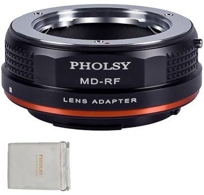 PHOLSY Manueller Objektivadapter: Kompatibel mit Minolta Rokkor MD (MC/SR) Objektiv und Canon RF (EOS R-Type) Kameragehäuse