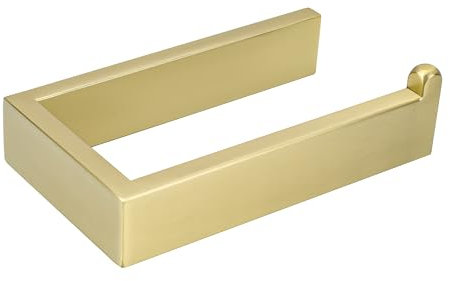 SAYAYO Toilettenpapierhalter Klopapierhalter Gold Edelstahl Toilettenpapierhalter mit Bohren Toilet Paper Holder WC Rollenhalter für Badezimmer und Küchen