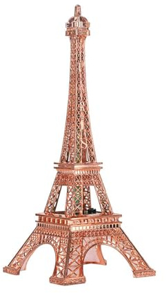 LetCart Torre ornamentale a torre a LED, decorazione luminosa per la casa, modello in metallo, ornamento regalo, luce notturna per camera da letto, altezza 15 cm, design unico