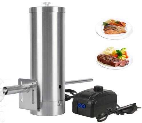 Generatore Di Fumo Freddo In Acciaio Inox, Affumicatore Barbecue Portatile, Generatore Fumo Freddo con Pompa, Generatore di Fumo Freddo per Griglia Forno a Fumo per Pesce Affumicato, Carne