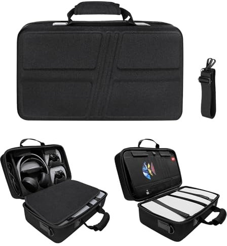 Carrying Case Shockproof Carrying Bag for PS5 pro Shoulder Bag Console Controller Accessories Portable Protective Travel Case Large Capacity