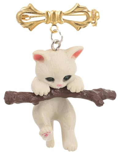 Homoyoyo Broche Chat Branche Pour Femme Broche De Vêtements Et Épingle Décorative Bijou Fantaisie Pour Robes Sacs Chapeaux Et Foulards 4.50 X 4.00 X 1.50 cm 1 Pièce