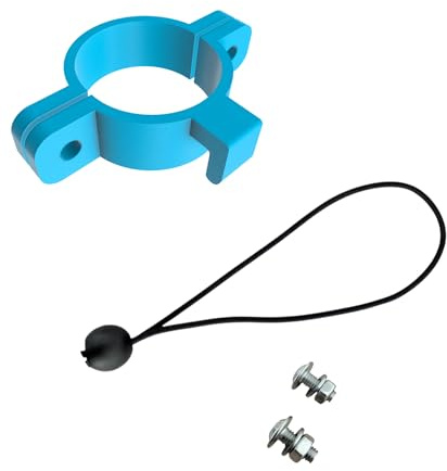 Generisch 37 mm ⌀ Halterung Planenspanner für Poolabdeckplane Poolplane – Blau – passend für Intex & Bestway (37mm - 20er Set)