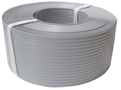 Thermoplast® ZAUNSICHTSCHUTZSTREIFEN für Garten Terrasse Balkon aus Polypropylen PP UV beständig 9,5cm x 52m = 4,94m2 Grau (RAL 7040) 10 Jahre Garantie