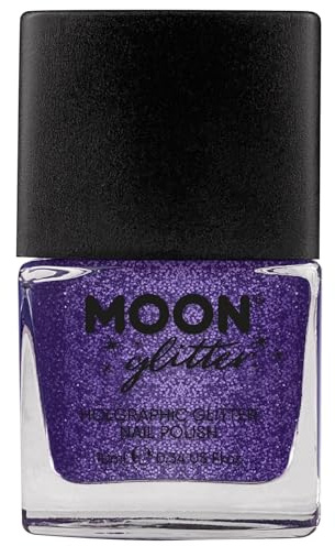 Holographischer Glitzer Nagellack von Moon Glitter - 10ml - Violett