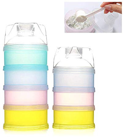 Tangger 2 st mjölkpulver dispenser mjölkpulver behållare baby formel mjölkpulver matning mjölkpulver portionerare baby spädbarn mat låda snacks bärbar låda mjölkpulver låda mjölkpulverdispenser