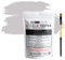 HQC Paint Wall and Ceilings Matt | Sample Colour Tester Pot with Brush | Quick Drying Quality Interior Paint | Contemporary Finish | Dove Grey Colour 25ml