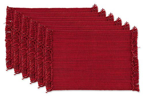 DII Tabletop Collection, Cotton, Redwood, Placemat Set, 13x19
