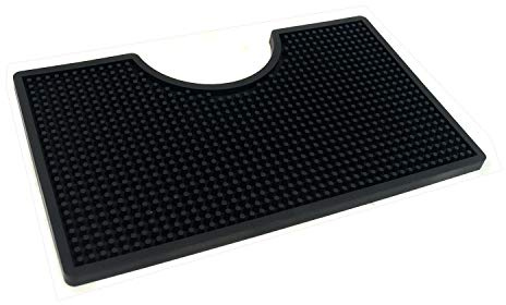 12x7 inches PVC Drip Tray for Home Brewing, Kegerator (Black)