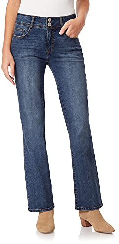 Angels Forever Young Women's Everflex Curvy Bootcut Jeans, Steel, 12
