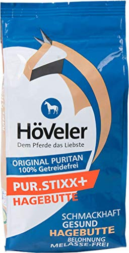 Höveler Pur Stixx + Hagebutte 1 kg für Pferde - Belohnungssnack mit Hagebutte