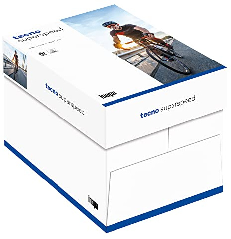 inapa Drucker-/ Kopierpapier tecno Superspeed: 80 g/m², A3, 2.500 Blatt (5x500) hochweiß