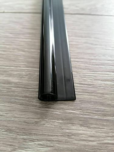 KederUk Campervan Motorhome Caravan Awning Rail C Channel Powder Coated Deep Black (400 cm)