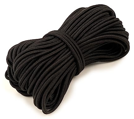 Shelver Corda Elastica Premium, 3 mm Nero, 5 m