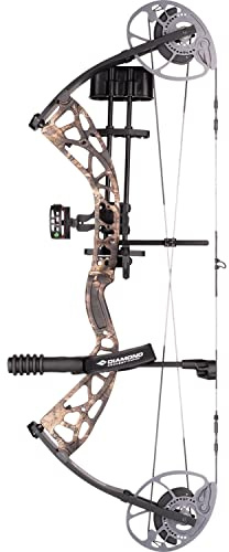 DIAMOND ARCHERY Edge Max Versatile Fully Adjustable Durable Accurate Stable Compound Bow, Breakup Country, Left Hand